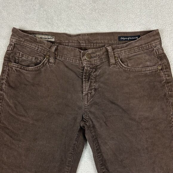 Citizens of Humanity Low Waist Bootcut Corduroy Women's Size 27 27x30 Rise Brown - Picture 3 of 11